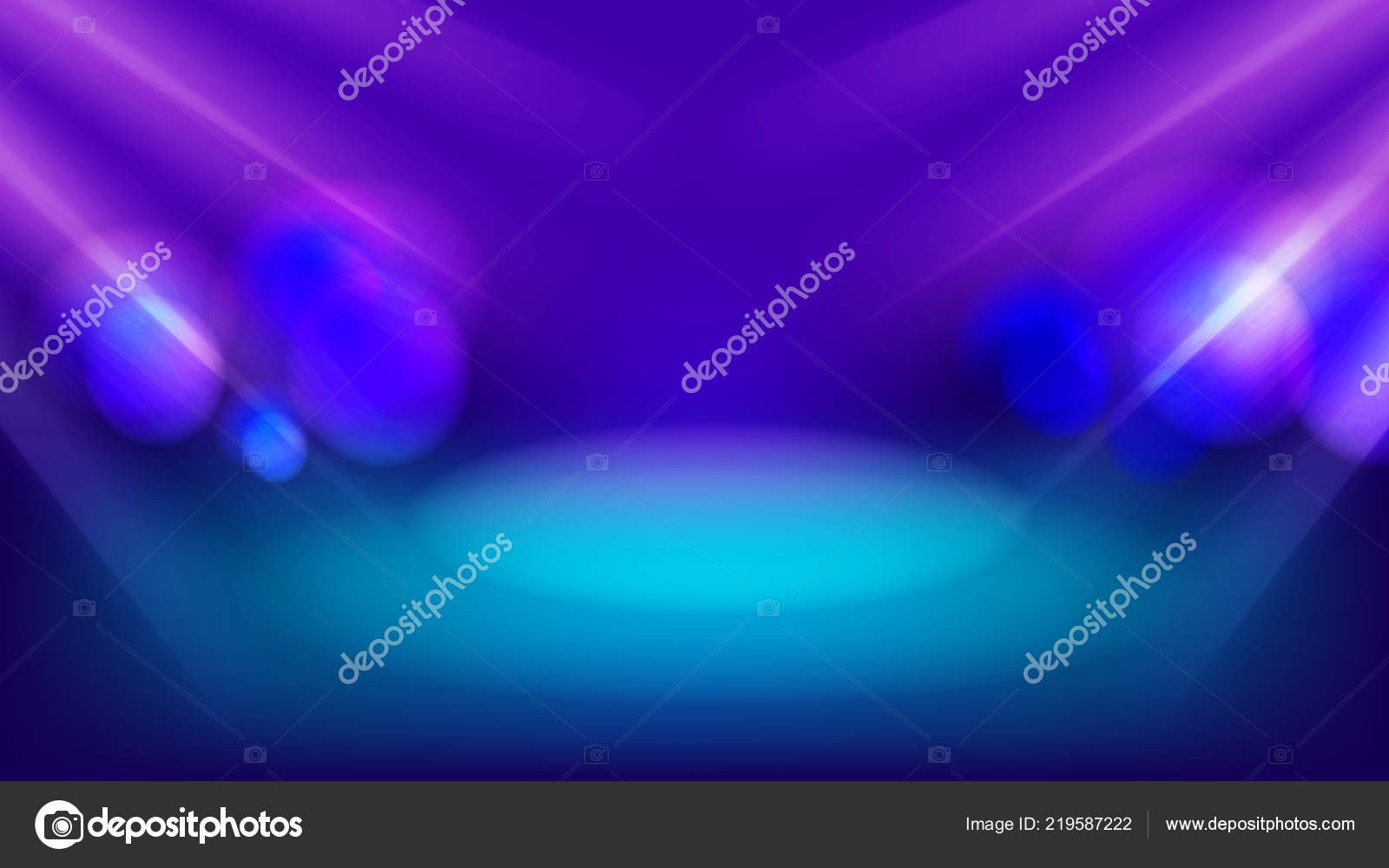Abstract Colorful Stage Light Creative Background Design Vector