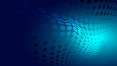 Soyut mavi ışık ve gölge teknolojisi yaratıcı arka plan. Vektör illüstrasyonu.