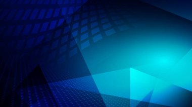 Soyut mavi ışık ve gölge teknolojisi yaratıcı arka plan. Vektör illüstrasyonu.