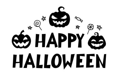 Cadılar Bayramınız kutlu olsun. Cadılar Bayramınız kutlu olsun balkabağı, şeker ve yıldızlarla.