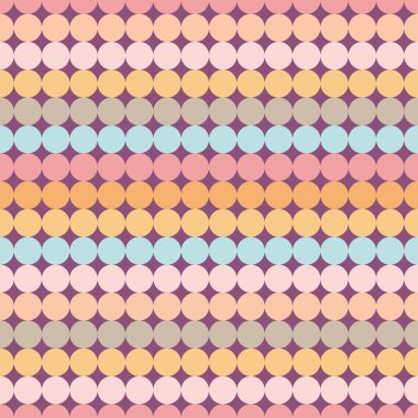 Pembe arka planda çok renkli dairelerin kusursuz deseni