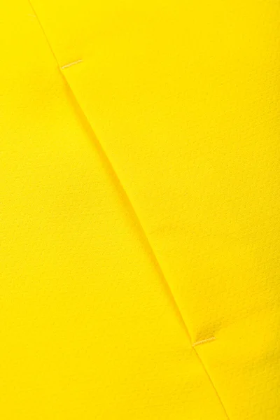 Detaily Oděvu Žluté Prosté Textilie Připíchnutí Vchodu Boční Kapsy — Stock fotografie