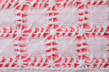 el işlemesi keten ve pamuk kumaş, ev yapımı kumaş, Richelieu ve örgü, arka plan