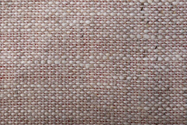 平纹亚麻和棉纤维制手工织物 米色背景 — 图库照片