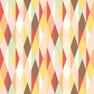 Çok renkli geometrik şekillerin kusursuz deseni