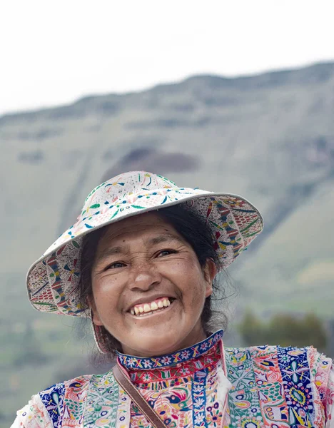 Yanuari Colca Valley Peru Januari 2018 Close Van Niet Geïdentificeerde — Stockfoto