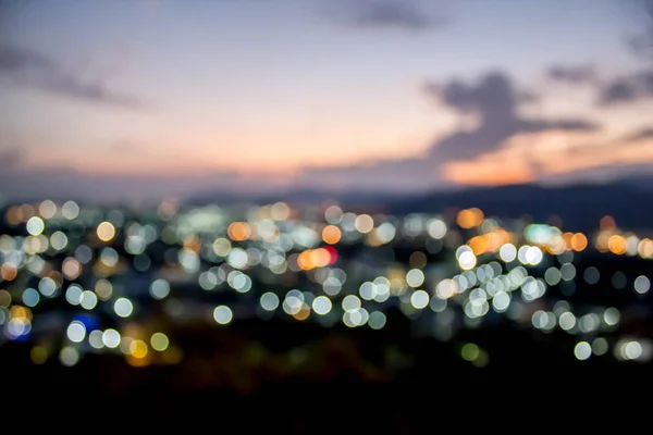 Bokeh borrão abstrato de luz noturna — Fotografia de Stock