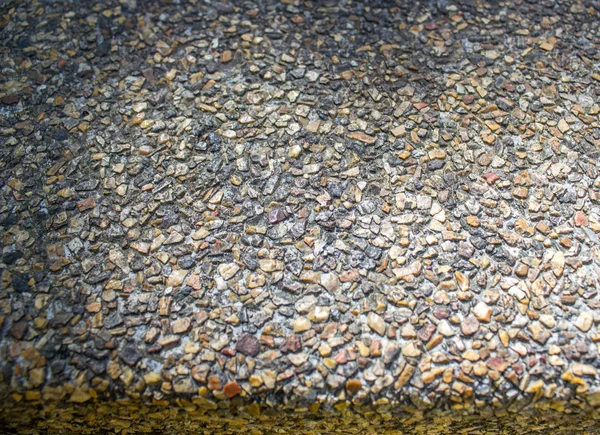 pebble stone on ground floor