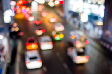 gece trafik ışığı bokeh 