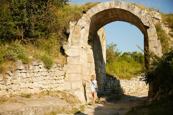 Arco Grandes Bloques Piedra Península Crimea — Foto de Stock