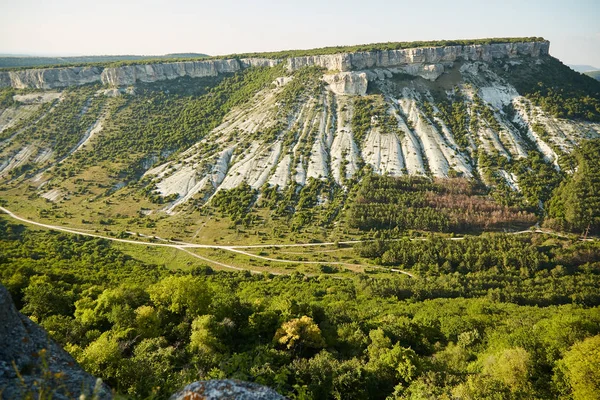 Paisagem Montanhas Terreno Rochoso Península Crimeia — Fotografia de Stock