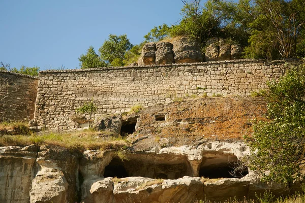 Antiguos Edificios Piedra Península Crimea — Foto de Stock