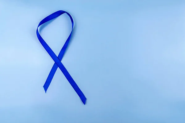 Blue Ribbon Symbol Diabetes World Diabetes Day — Stock Photo, Image