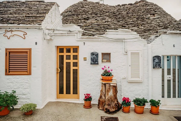 November 2018 Kota Indah Alberobello Dengan Rumah Trulli Distrik Wisata — Stok Foto