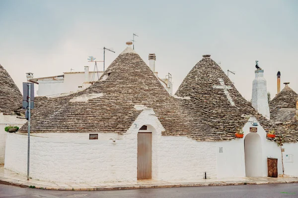 Novembre 2018 Bellissima Cittadina Alberobello Con Case Trulli Principale Distretto — Foto Stock