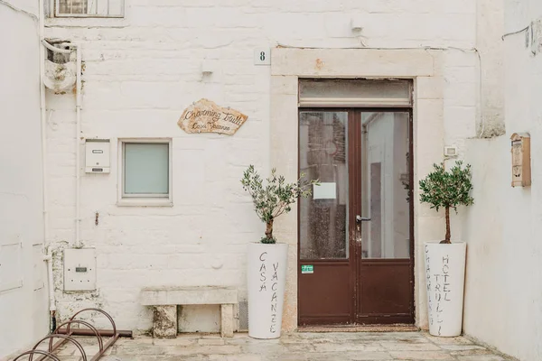 Noviembre 2018 Hermosa Ciudad Alberobello Con Casas Trulli Principal Distrito —  Fotos de Stock