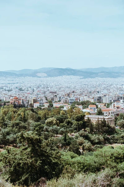 Beroemde odeon theater in Athene, Griekenland, uitzicht vanaf de Akropolis — Stockfoto