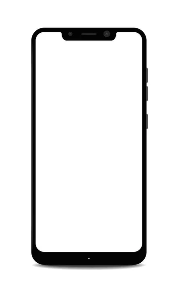 Illustratie Van Een Smartphone Met Lege Inkeping Display — Stockvector