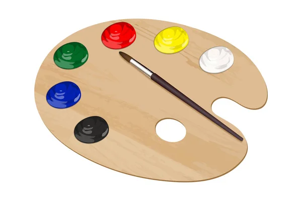 fırçayla renk paleti