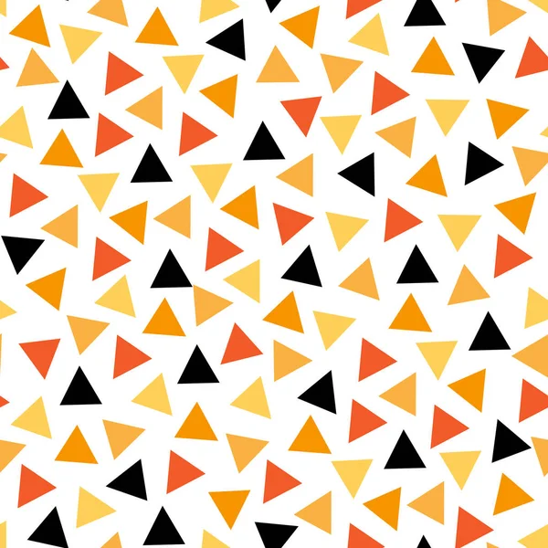 Patrón Sin Costura Vectorial Estilo Apliques Con Confeti Festivo Triangular — Archivo Imágenes Vectoriales