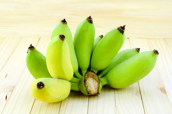 Banana Asiática Orgânica Musa Acuminata Musa Balbisiana Pisang Awak Sobre — Fotografia de Stock