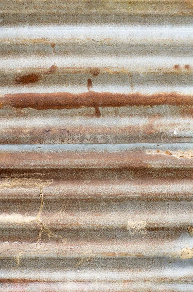 Fechado Ferro Galvanizado Enferrujado Chapas Aço Parede Para Fundo Textura — Fotografia de Stock
