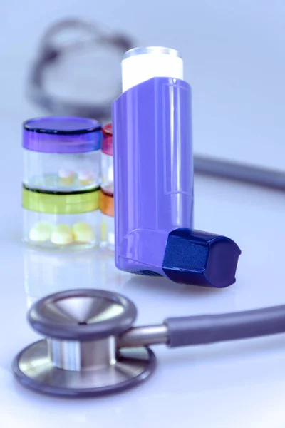 Asthmadiagnostik Und Behandlung Welt Asthmatag Der Ersten Dienstag Mai Stattfindet — Stockfoto
