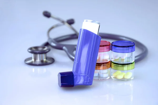 Asthmadiagnostik Und Behandlung Welt Asthmatag Der Ersten Dienstag Mai Stattfindet — Stockfoto