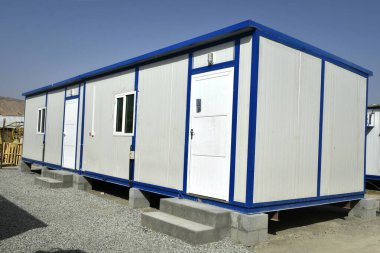 Portacabin. Taşınabilir ev ve ofis kulübeleri. Çalışma Kampı. İskele kulübesi. Küçük geçici evler: Muscat, Umman - 08-10-2020