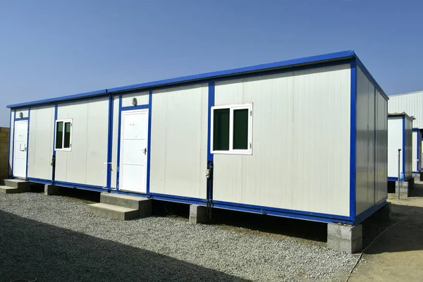 Portacabin Tragbare Wohn Und Bürokabinen Arbeitslager Porta Hütte Kleine Behelfsunterkünfte — Stockfoto