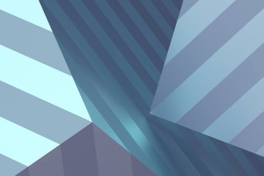 Geometrik şekillerin soyut 3d canlandırması