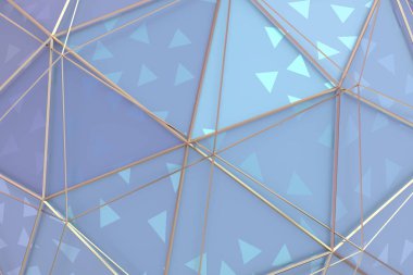 Poligonal yüzey Soyut 3d render