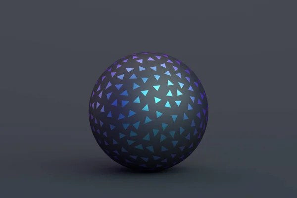 Rendu 3D abstrait de la sphère — Photo