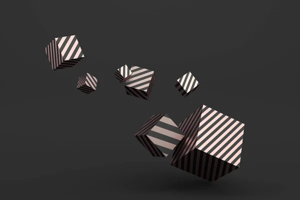 Abstract 3D Rendering of Geometric Shapes