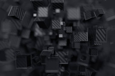 Küplerin soyut 3d canlandırması