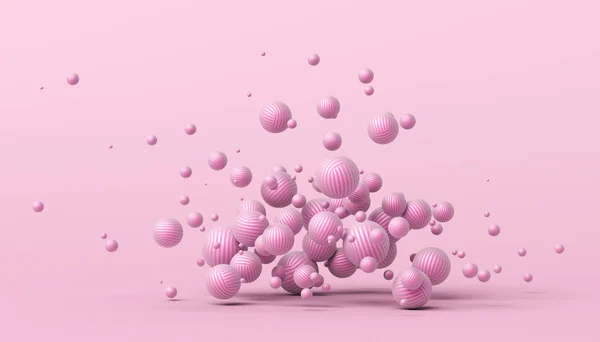 Abstract 3D Rendering of Spheres — Stock Photo, Image