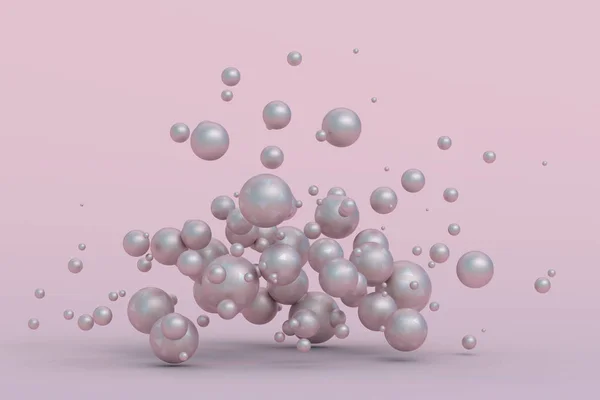 Abstract 3D Rendering of Spheres — Stock Photo, Image