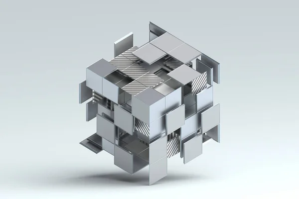 Abstract 3d weergave van geometrische vormen — Stockfoto