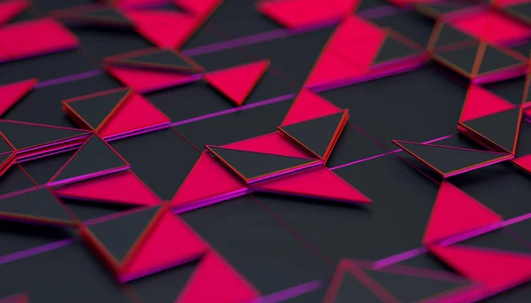 Abstract 3D Rendering of Geometric Surface