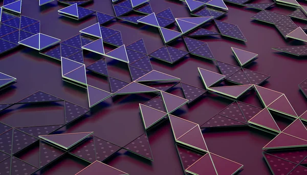 Renderizado 3D abstracto de la superficie geométrica —  Fotos de Stock