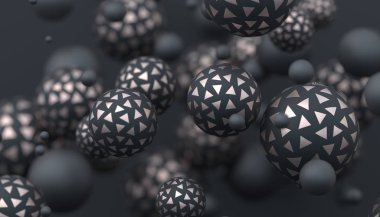 Küre Soyut 3d render