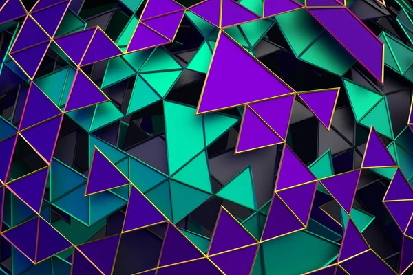 Renderização 3D abstrata da superfície geométrica — Fotografia de Stock