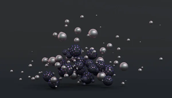 Abstract 3D Rendering of Spheres — Stock Photo, Image