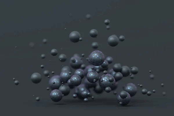 Abstract 3D Rendering of Spheres — Stock Photo, Image