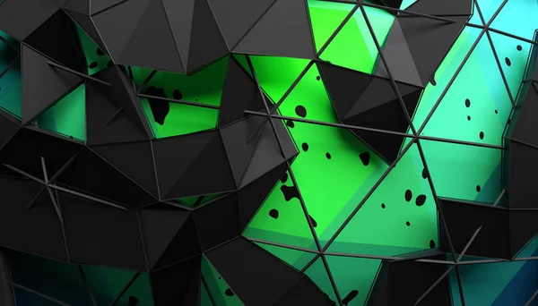 Abstract 3D Rendering of Geometric Surface