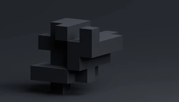 Abstrakt, minimalistisk 3D-bakgrunn – stockfoto