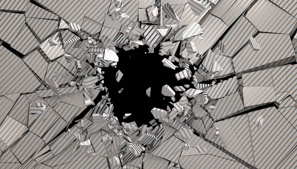 Abstrakte 3D-Darstellung der rissigen Oberfläche — Stockfoto