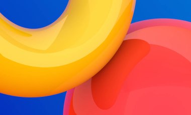 Minimalist kompozisyon soyut 3d Render