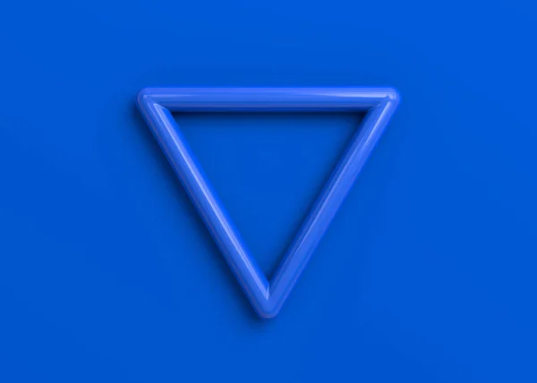 Abstract 3D Render of Triangle Shape