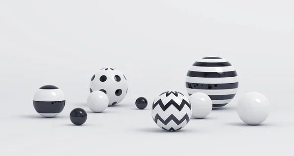 Abstract 3D Render of Spheres — Stock Photo, Image